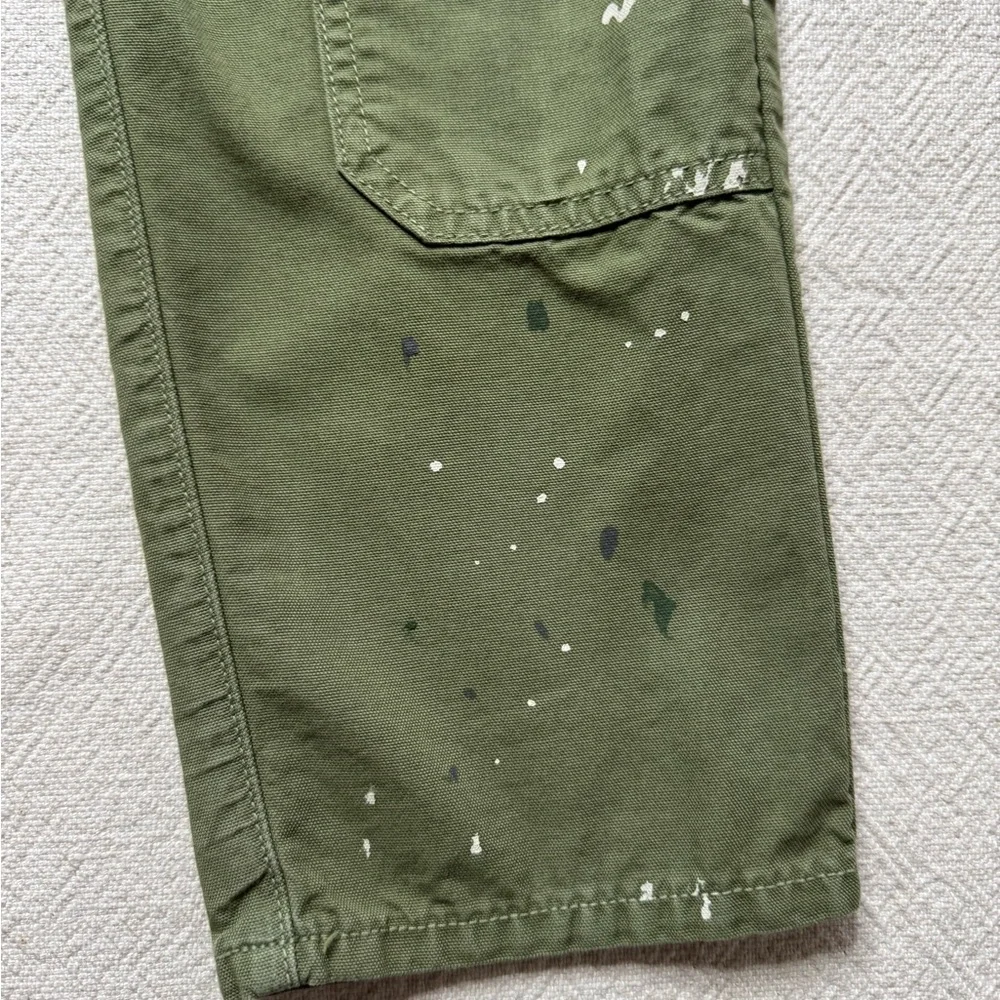 Veronica Beard Arya Jeans Paint Splash Clover Oliver Green Crop 25 - Picture 3 of 10